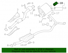 Muffler tip Subaru Forester 14-18 SJ 2.0