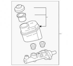Toyota Avalon 05-07 Master Brake Cylinder with Reservoir