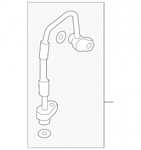 The air conditioning hose to the valve block of the Audi E-Tron 20-23 is short.