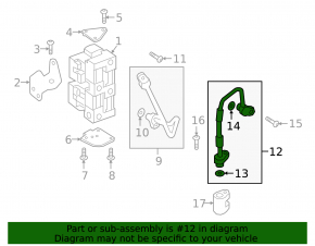 The air conditioning hose to the valve block of the Audi E-Tron 20-23 is short.