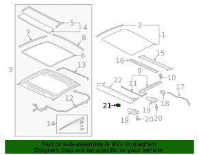 Audi Q7 16-25 sunroof control unit