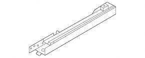 Fang of the lower reinforcement of the front bumper left BMW X1 F48 16-22 rear