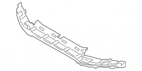 Front bumper absorber BMW 8 G15 G16 20-25 840i, m850i, with m type, bumper support, Without m type, bumper support, Without M8, bumper support