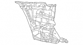 Rear bumper mount, left outer, BMW 2 G42 2022-25