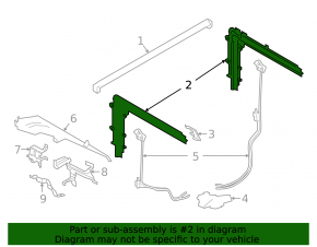 The mechanism of the electric trunk curtain of the BMW X5 G05 19-24 black, the fastenings of the linings are broken