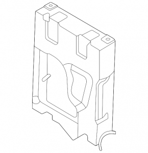 Right auxiliary radiator air duct for BMW X5 G05 19-25 M