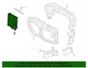 Right auxiliary radiator air duct for BMW X5 G05 19-25 M