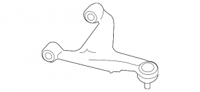 Upper rear right arm Infiniti Q50 14- with ball joint