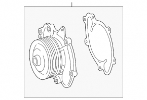 Water pump Mercedes R-class W251 06-13