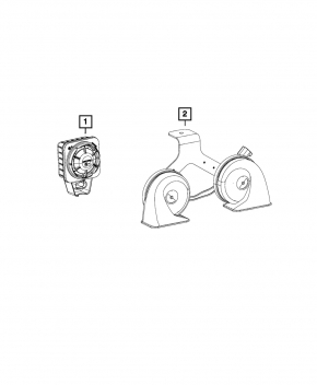 Signals in assembly 2 pcs Jeep Cherokee KL 14-18