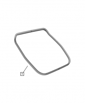 Rubber seal for tailgate Fiat 500X 16-