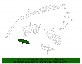 Airbag passenger knee airbag Toyota Sequoia 08-16