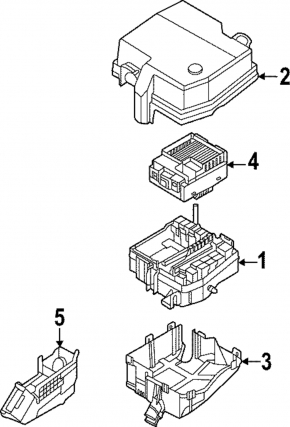 Kia Sportage 23-25 2.5 inch small underhood fuse box