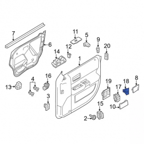 Ford Flex 09-19 Brake Pedal Height Adjustment Button
