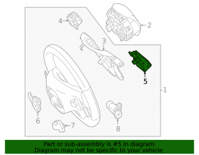 Steering wheel control buttons left Mercedes GLS-class X166 13-16