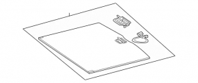 Trunk floor Mercedes W167 GLE 350 450 20-23 for 2 rows