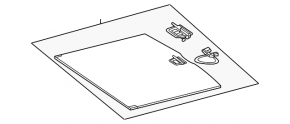 Trunk floor Mercedes W167 GLE 350 450 20-23 for 2 rows