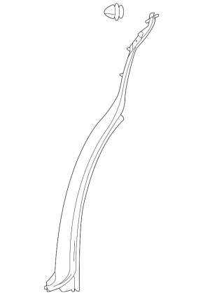 Side door seal, rear left, Mercedes H247 GLA 20-26