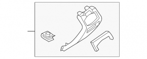 Front panel trim left Ford Explorer 16-19 beige, scratch