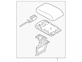 Armrest Mazda CX-5 17-25 black