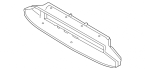 Lower radiator deflector for the Jaguar I-Pace 19-23