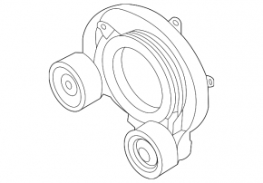Audi A6 C8 19-23 2.0T Drive Belt Tensioner Pulley