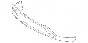 Mercedes GLA 15-17 front bumper trim for fog lights