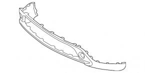 Mercedes GLA 15-17 front bumper trim for fog lights