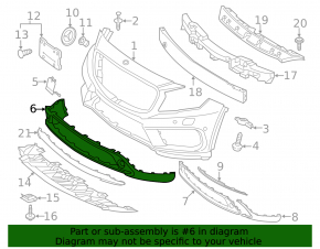 Mercedes GLA 15-17 front bumper trim for fog lights
