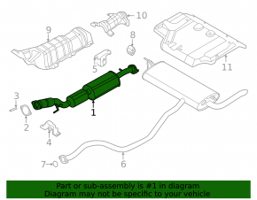Intake pipe with catalytic converter Nissan Sentra 20-21