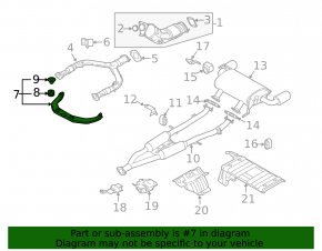Front left muffler bracket Infiniti G35 4d 06-09