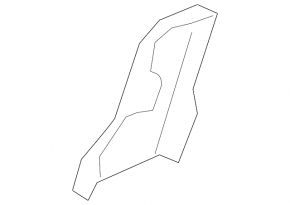Volvo XC90 16-25 black center right seat trim, 2nd row