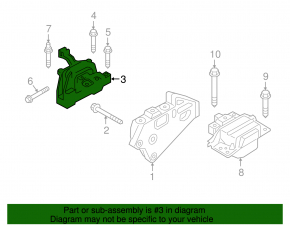 Engine mount right VW Atlas 18- 3.6