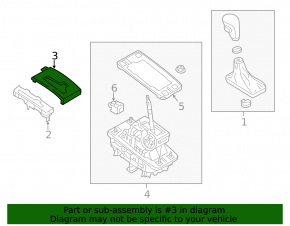 Shifter pad Audi A6 C7 12-18