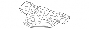 Right front bumper mount for Lexus LX 22-26