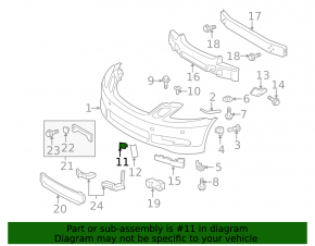 Lexus GS300 GS350 GS430 GS450H 06-07 Front Bumper Tow Hook Cap