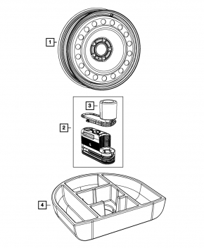 Spare tire for Dodge Dart 13-13 R17 125/80