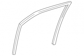 Front left glass seal for Lexus GS300 GS350 GS430 GS450h 06-11