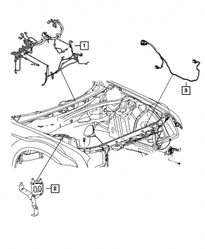 Dodge Charger 11-16 Underhood Fuse Box
