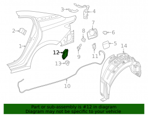 Right ventilation shield Nissan Sentra 20-23