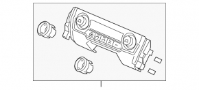 Climate control Honda Civic X FC 18-21 manual