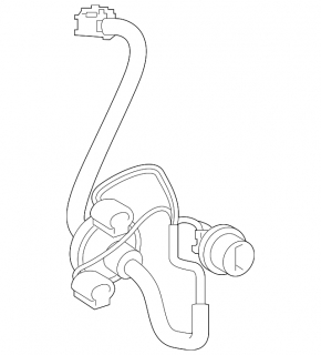 Wiring for the left wing exterior light on a Toyota Rav4 19-25