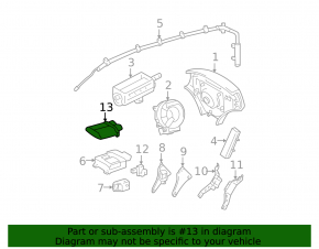 Passenger presence sensor Toyota Solara 2.4 04-08