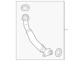 Porsche Macan 17-18 2.0T Turbocharger Oil Drain Pipe