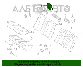 Mercedes W221 black rear headrest kit