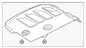 Mercedes GLC 300 20-22 engine cover