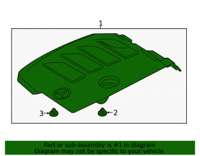 Mercedes GLC 300 20-22 engine cover