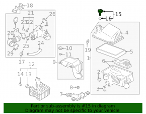 Mazda CX-7 06-12 air flow meter
