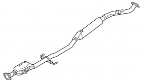 Exhaust line middle section with catalytic converter Mazda CX-50 23-25 2.5T
