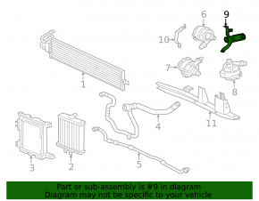 BMW F30 17-18 PHEV Auxiliary Coolant Pump Bracket (2-Piece)